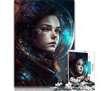 1000 Piece Jigsaw Anime Girl in Space Jigsaw Puzzles for Adults 1000 Piece,Perfect for Game Nights, Colorful Toy for Home Gift (38x26cm)