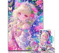 1000 Piece Jigsaw Anime Girl Jigsaw Puzzle 1000 Pieces for Teenagers,Educational Toys Is Ideal As A Gift for The Whole Family 26x38cm