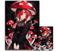1000 Piece Jigsaw Anime Mushroom Girl Jigsaw Puzzles Adult Game Gift Family Interactive Game Brain Challenge Gift 1000 PCS(38x26cm)