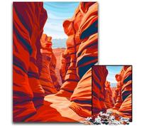 1000 Piece Jigsaw Antelope Canyon Nature Puzzles for Adults Interactive Family Game Brain Challenge Educational Toy 1000 PCS(75x50cm)