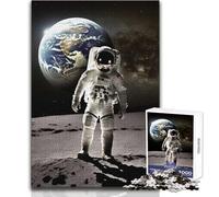 1000 Piece Jigsaw Apollo Earth Portrait Relaxing Leisure Time Activity Precision Cut Smooth Edge Play Toy Size 38x52cm