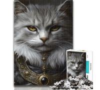 1000 Piece Jigsaw Aristocratic Cat 1000 Piece Jigsaw Puzzles for Teenagers Gifts,Wall Decoration Unique Birthday And Xmas Gifts Suitable for And 14 50x75cm