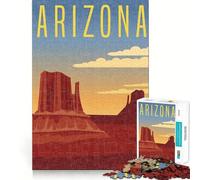 1000 Piece Jigsaw Arizona Landscape Poster Precise Cut Art Brain Teaser Gift Leisure Time Fun Christmas Wall Art (38x26cm)