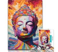 1000 Piece Jigsaw Art Buddha 1000 Piece Jigsaw Puzzles for Adults,for Is Ideal As A Gift for The Whole Family for And 14 Years Old 26x38cm