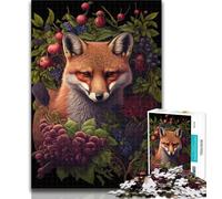 1000 Piece Jigsaw Art Fox 1000 Pieces Jigsaw Puzzle for Adults& Teens,Train Your Brain And Hands Gifts for Friends And Family 50x75cm