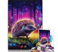1000 Piece Jigsaw Art Hedgehog Adult Puzzles 1000 Pieces,Toys Educational Games Stress Relieving Wishlist with Santa Claus 75x50cm