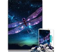 1000 Piece Jigsaw Art Star Dragonfly Puzzles 1000 Pieces for Teenagers,Toys Educational Games Stress Relieving Artists Collection, Fine Art 26x38cm