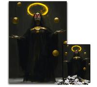 1000 Piece Jigsaw Ascension of The Drowned Flame Dark Sorceress with Golden Halo Puzzles for Adults Interactive Family Game Brain Challenge Educational Toy 1000 PCS(38x26cm)