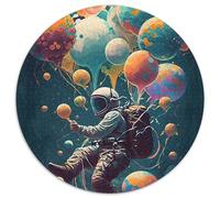 1000 Piece Jigsaw Astronaut Dream Round Jigsaw Puzzles 1000 Pieces for Adults Perfect for Home & Office Decor, Parties, Birthdays (67.5x67.5cm)