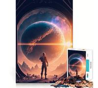 1000 Piece Jigsaw Astronaut In Outer Space Precise Cut Art Brain Teaser Gift Leisure Time Fun Christmas Wall Art (50x75cm)
