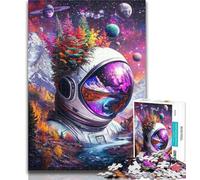 1000 Piece Jigsaw Astronaut Mountains 1000 Piece Jigsaw Puzzles,Educational Game for Birthday, Chrismas for And 14 Years Old 50x75cm