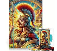 1000 Piece Jigsaw Athena Gr oddess Precise Cut Art Brain Teaser Gift Leisure Time Fun Christmas Wall Art (50x75cm)
