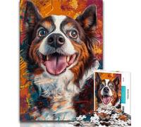 1000 Piece Jigsaw Australian Shepherd Adult Jigsaw Puzzles 1000,Toys Educational Games Stress Relieving Great Gifts And Toys (50x75cm)
