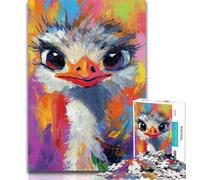 1000 Piece Jigsaw Baby Flamingos Jigsaw Puzzles for Teenagers,Stress Reliever Difficult Challenge Enhance Love between Couples 50x75cm