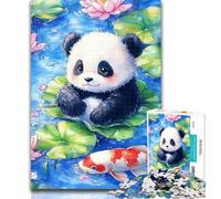 1000 Piece Jigsaw Baby Panda 1000 Pieces Jigsaw Puzzles For Teens And Adults,Fully Interlocking & Randomly Shaped Pieces 26x38cm