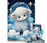 1000 Piece Jigsaw Baby Sheep Fine Edge Craft Logic Puzzle Play Leisure Game Time Birthday Fun Gift (38x52cm)