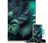 1000 Piece Jigsaw Background with Leaves Precise Cut Art Brain Teaser Gift Leisure Time Fun Christmas Wall Art (38x26cm)