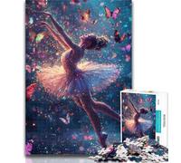 1000 Piece Jigsaw Ballet Dancer 1000 Pieces Jigsaw Puzzles for Adults And Teens,Fun Activity for Home, Rainy Days Toys, Birthday Gifts 26x38cm