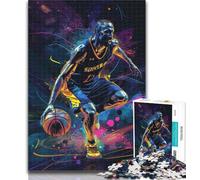 1000 Piece Jigsaw Basketball Jigsaw Puzzles for Adults 1000 Piece,Perfect for Game Nights, Colorful Toy for Home Gift 75x50cm