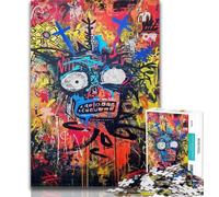 1000 Piece Jigsaw Basquiat-style Adult Jigsaws 1000 Pieces Difficult,Interesting Stress Reduction Parent-child Interaction 26x38cm