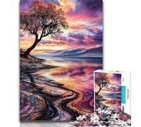 1000 Piece Jigsaw Beautiful And True Landscape Jigsaw Puzzles for Teenagers 1000 Pieces,Challenging Game And Family Play Secret Santa Gifts 26x38cm