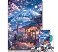 1000 Piece Jigsaw Beautiful Mount Fuji Jigsaw Puzzle 1000 Pieces for Adults,Train Your Brain And Hands Birthday Present, Gifts 26x38cm