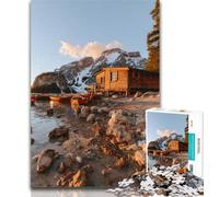 1000 Piece Jigsaw Beautiful Mountains And Lakes Puzzles for Adults Teens 1000 Pieces,Family Game Birthday Gifts.Challenge High Difficulty 50x75cm