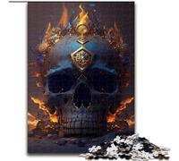 1000 Piece Jigsaw Beautiful Skull Adult Jigsaw Puzzles 1000 Pieces with Family Interactive Game, for Ages 14+ size : 50x75cm