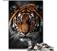 1000 Piece Jigsaw Black And White Tiger Difficult Puzzles for Adults 26X38CM Educational Activity for Cognitive Skills Cognitive Skill Improvement