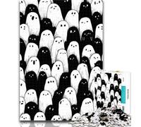 1000 Piece Jigsaw Black And White Undead Jigsaws Puzzles 1000 Pieces for Adults Gifts,with Matching Poster And Trivia Sheet for Age 14 50x75cm