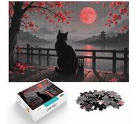 1000 Piece Jigsaw, Black Cat And Monster Energy Drink, Festive Gift, 1000pcs (40x28cm)