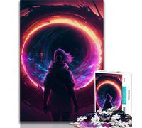 1000 Piece Jigsaw Black Hole Art Jigsaw Puzzles 1000 Pieces for Adults Teens,for Age 14+ Impossible Game Best Gift for Adults And Teenagers (26x38cm)