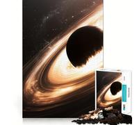 1000 Piece Jigsaw Black Hole in Space Tight Fit Piece, Focus Fun Game, Cozy Fun Time, Christmas Art Display (38x26cm)