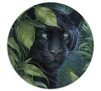 1000 Piece Jigsaw Black Leopard Impossible Jigsaw Puzzles for Adults for Holidays, Birthdays, And Family Game Nights 67.5x67.5cm
