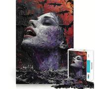 1000 Piece Jigsaw Black Magic Fashion Sharp Joint Play, Focus Building Toy, Quiet Play Game, Birthday Fun Play (38x26cm)