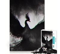 1000 Piece Jigsaw Black Phoenix Sharp Joint Play, Focus Building Toy, Quiet Play Game, Birthday Fun Play (38x26cm)