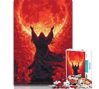 1000 Piece Jigsaw Blood Moon Ninja Jigsaw Puzzles for Teenagers 1000 Pieces,Relax Games Is Ideal As A Gift for The Whole Family (50x75cm)