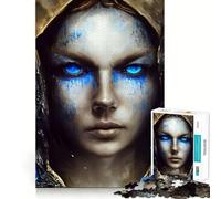 1000 Piece Jigsaw Blue Tears of Despair Sharp Joint Play, Focus Building Toy, Quiet Play Game, Birthday Fun Play (38x52cm)