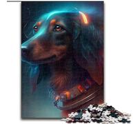 1000 Piece Jigsaw Boss Doberman Wooden Jigsaw Puzzles Perfect for Family Fun, Party Games, Birthday Party Favors size : 50x75cm