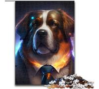 1000 Piece Jigsaw Boss Saint Bernard Adult Jigsaw Puzzles 1000 Pieces with Family Interactive Game, for Ages 14+ size : 50x75cm