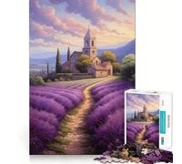 1000 Piece Jigsaw Botanical Lavender Flower Fine Edge Craft Logic Puzzle Play Leisure Game Time Birthday Fun Gift (50x75cm)