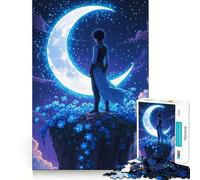 1000 Piece Jigsaw Boy Gazing The Moon Precise Cut Art Brain Teaser Gift Leisure Time Fun Christmas Wall Art (50x75cm)