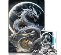 1000 Piece Jigsaw Brave Dragon Puzzles 1000 Pieces for Teenagers,Toys Educational Games Stress Relieving Artists Collection, Fine Art (26x38cm)