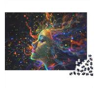 1000 Piece Jigsaw, Breathing in Rainbow, New Year Gift, 52x38cm/1000pcs | For after-work downtime: Adult jigsaw puzzle with 1000 pieces; with the complete challenge to keep the challenge engaging.