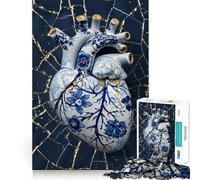 1000 Piece Jigsaw Broken Heart Kintsugi Art Smooth Edge Play Creative Game Toy Cozy Time Play Birthday Fun Gift (50x75cm)