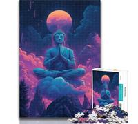 1000 Piece Jigsaw Buddha Statues Jigsaw Puzzles for Adults 1000,for Is Ideal As A Gift for The Whole Family for And 14 Years Old 26x38cm