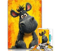 1000 Piece Jigsaw Cartoon Donkey 1000 Pieces Jigsaw Puzzles for Adults And Teens,Educational Toys & Games for Adults And Teenagers 26x38cm