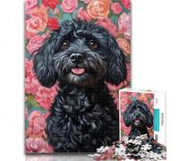 1000 Piece Jigsaw Cavapoo 1000 Pieces Jigsaw Puzzle For Adults Teens,Toy Intellectual Game Artists Collection, Fine Art 26x38cm
