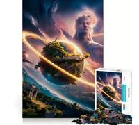 1000 Piece Jigsaw Celestial Guardian Smooth Edge Play Creative Game Toy Cozy Time Play Birthday Fun Gift (38x26cm)