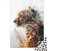1000 Piece Jigsaw, Cheetahs Dawn Hunt, 70x50cm/1000pcs | For piece-by-piece progress: Adult jigsaw puzzle with 1000 pieces; when a calm, focused hobby suits the moment.